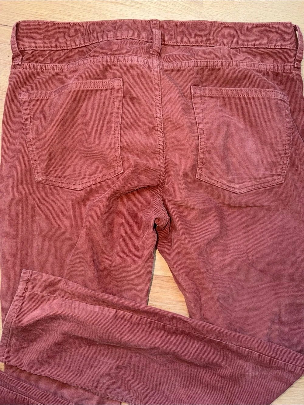 J. Crew Men's Style 250 Corduroy Pants in Rust Red Waist 34 x Length 34